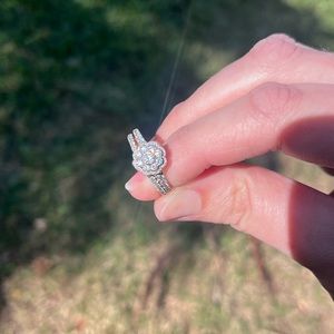 10k rose gold, 1 ct, size 8.5